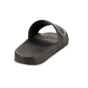 Salvatore Ferragamo BLACK Groove 2 Pools Slide Sandals Size 7 US/M Made in Italy Salvatore Ferragamo Black Double Gancini Slides – ICETIME LUXE main image 4